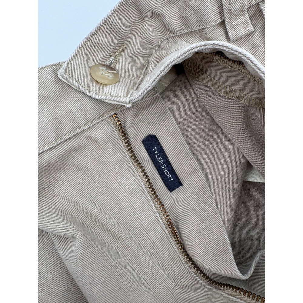 Polo Ralph Lauren Tyler VTG Shorts Men's 40 Khaki Pleated Casual Preppy Chino - Picture 8 of 8